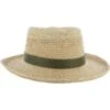 Dorfman Pacific Scala Raffia Collection Driver Headwear Straw Hat Golf Apparel