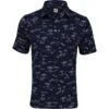 FootJoy Tropic Golf Print Lisle Self Collar Polo Shirt Polo Short Sleeve Golf Apparel