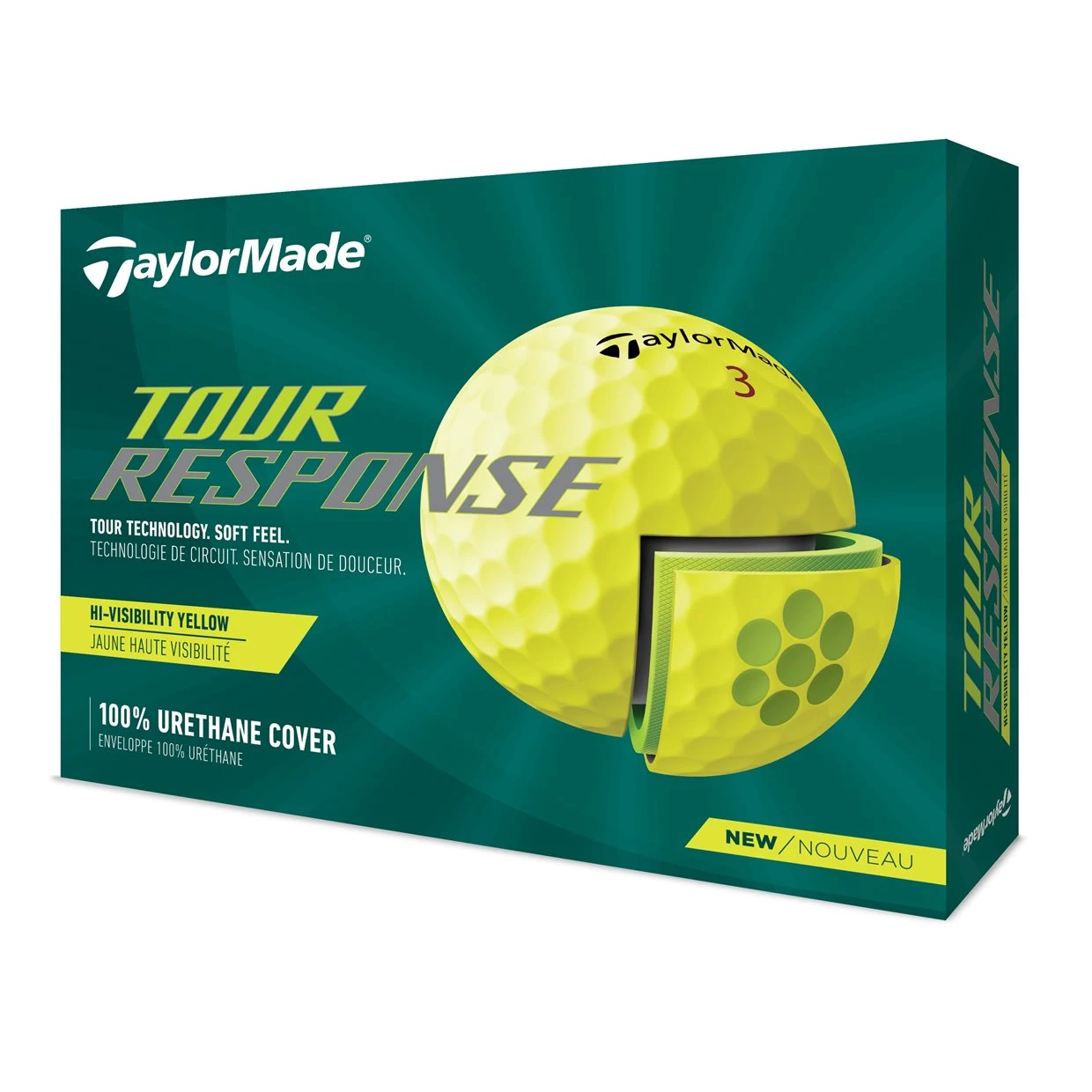 TaylorMade Tour Response Yellow 22 Low Compression Golf Balls