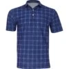 Turtleson Davis Plaid Pique Performance Shirt Polo Short Sleeve Golf Apparel